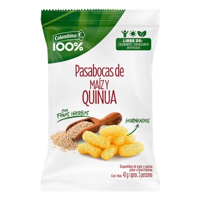     Pasabocas COLOMBINA 100% con quinua